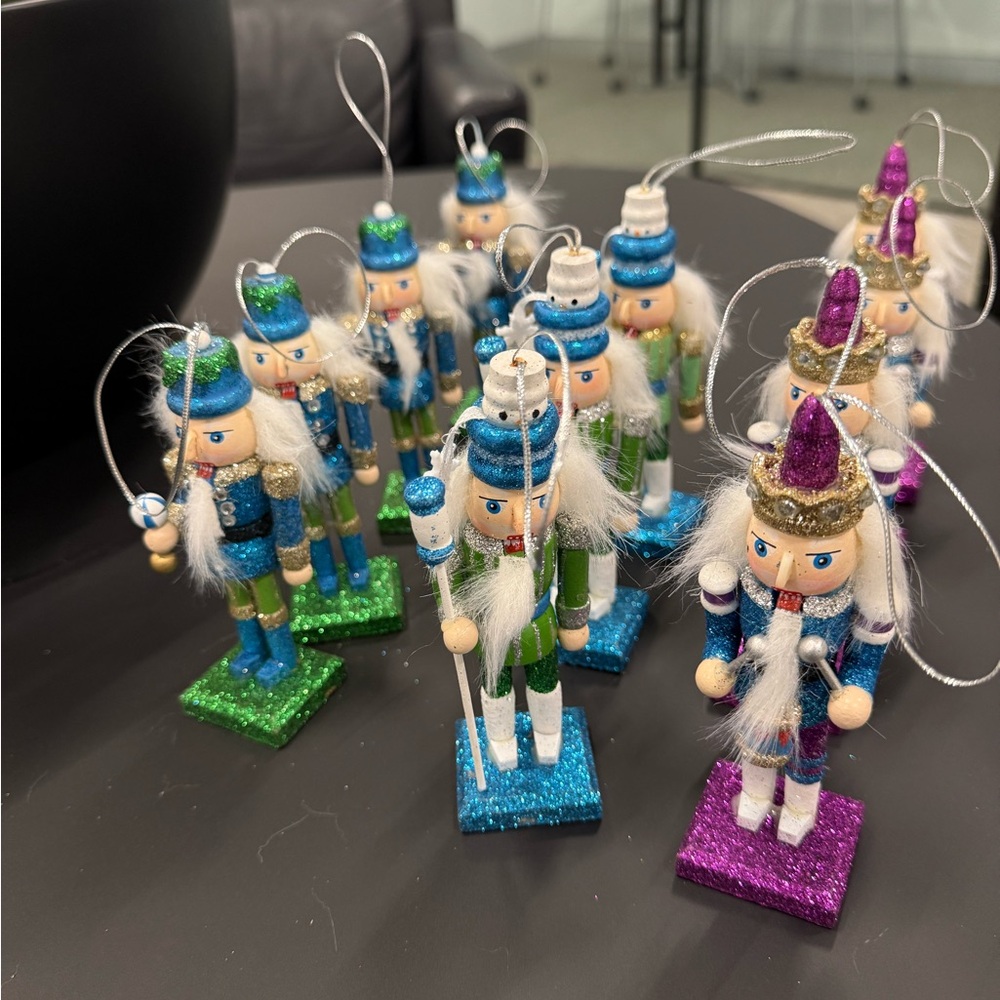Colorful Nutcracker Ornaments Set